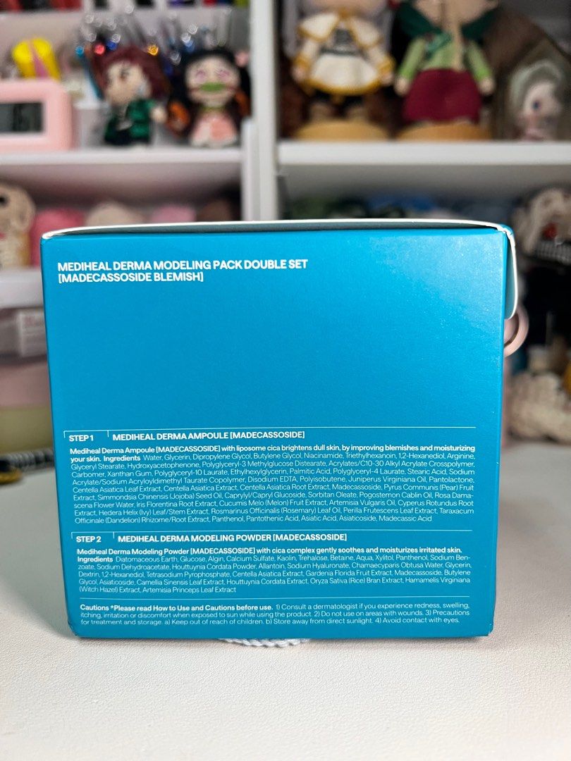 Mediheal Madecassoside Blemish Derma Modeling Pack (Category: Face Care) located in Valenzuela. Submitted by elicxxe (Listing ID 1454047497, Image 2). Description: For sale! brand new, sealed, authentic from Olive Young. From my personal stock 2 pcs inside! never used/opened. LAST PRICE POSTED ‼️ 💸 Prices are FIXED. ❌ Hagglers will be ignored. 📍Gen.T Valenzuela City 🚚 Lalamove / J&T / Self pick up MOP: Gcash / Maribank / Cash on pick up J&T SF