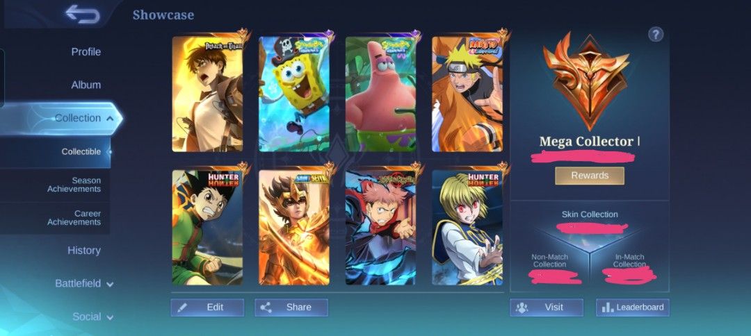 ML account almost world Offer nlng po (Category: Others) located in Manila. Submitted by keengem-73db (Listing ID 1454141470, Image 1). Description: ML account for sale can change email Quitting na. Offer nlng po need sure buyer 8 ang legend skin 30 ata collab And many more Sm santa rosa laguna meetup.