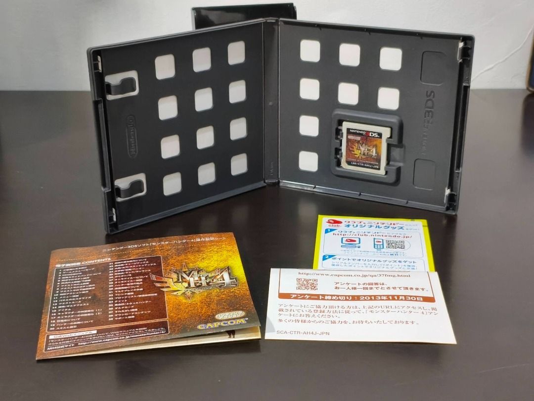 Monster Hunter 4 Nintendo 3DS Game (Japanese Version) (Category: Nintendo) located in Caloocan City. Submitted by dcollectibles (Listing ID 1454156601, Image 2). Description: - As is Condition, WYSIWYG - Actual Picture posted - Tondo, Manila - Lalamove, LBC (by schedule) - PM for more information - GCash only For more items availability visit us at FB (DEKAI Collectibles) Thank you!.