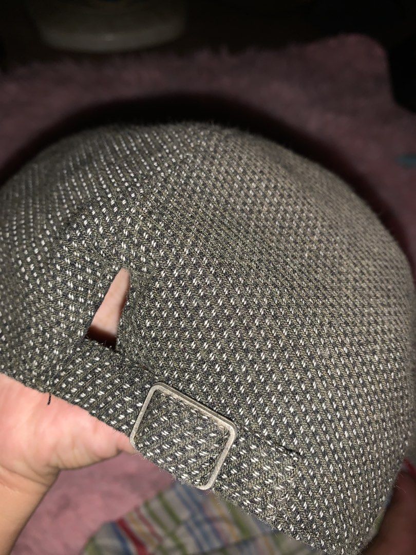 MQM Grey Textured Flat Cap Hat XL (Category: Caps & Hats) located in Binan City. Submitted by kariray_shop (Listing ID 1454065532, Image 3). Description: - Brand: MQM - Style: Grey Textured Flat Cap - Size: XL (fits 61-64cm / 7 5/8-8) - Features: Adjustable strap at the back - Material: Cotton - Ideal for: Everyday wear, stylish accessory.