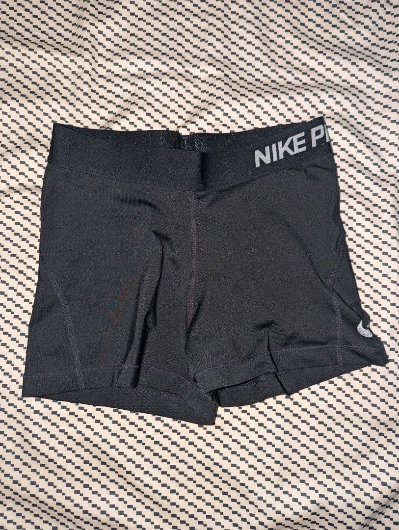 Nike Pro Black Compression Shorts (Category: Activewear) located in Manila. Submitted by booksandbeyond (Listing ID 1454020196, Image 1). Description: - Black Nike Pro compression shorts - Features Nike Pro waistband - Small Nike swoosh logo on the side - Ideal for workouts and sports - Stretchy material for a comfortable fit.