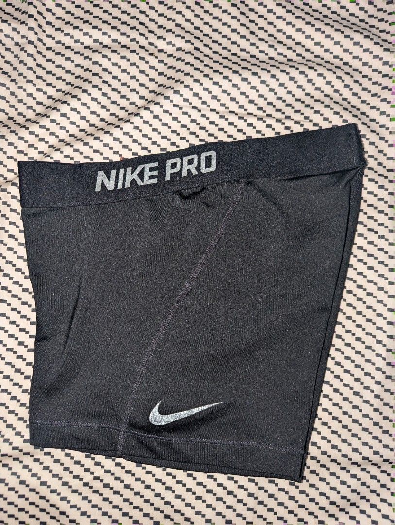 Nike Pro Black Compression Shorts (Category: Activewear) located in Manila. Submitted by booksandbeyond (Listing ID 1454020196, Image 2). Description: - Black Nike Pro compression shorts - Features Nike Pro waistband - Small Nike swoosh logo on the side - Ideal for workouts and sports - Stretchy material for a comfortable fit.