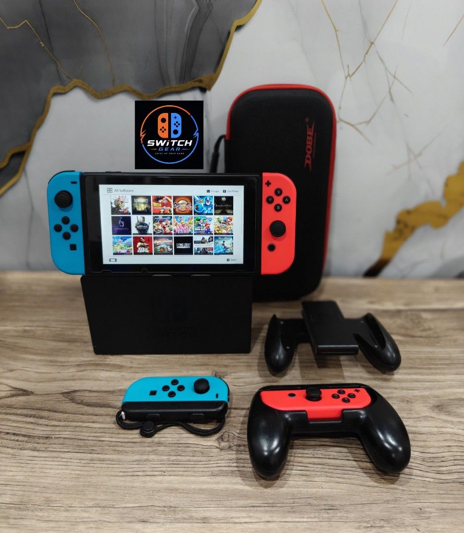 Nintendo Switch V1 with Free Games (Category: Nintendo) located in Manila. Submitted by nswitchgear (Listing ID 1454064583, Image 3). Description: 🎮 𝐅𝐎𝐑 𝐒𝐀𝐋𝐄: 𝐍𝐢𝐧𝐭𝐞𝐧𝐝𝐨 𝐒𝐰𝐢𝐭𝐜𝐡 V1 𝐌𝐨𝐝𝐞𝐥 with Free Games 🛒💰₱7,499 🎮Comes with 8 Accounts with Multiple Shared Game list can be installed no need to buy expensive games for mean time :) 📦 Complete Set: • Nintendo Switch V1 console • Dock • Joy-Con (L & R) 2pcs • Joy-Con grip •