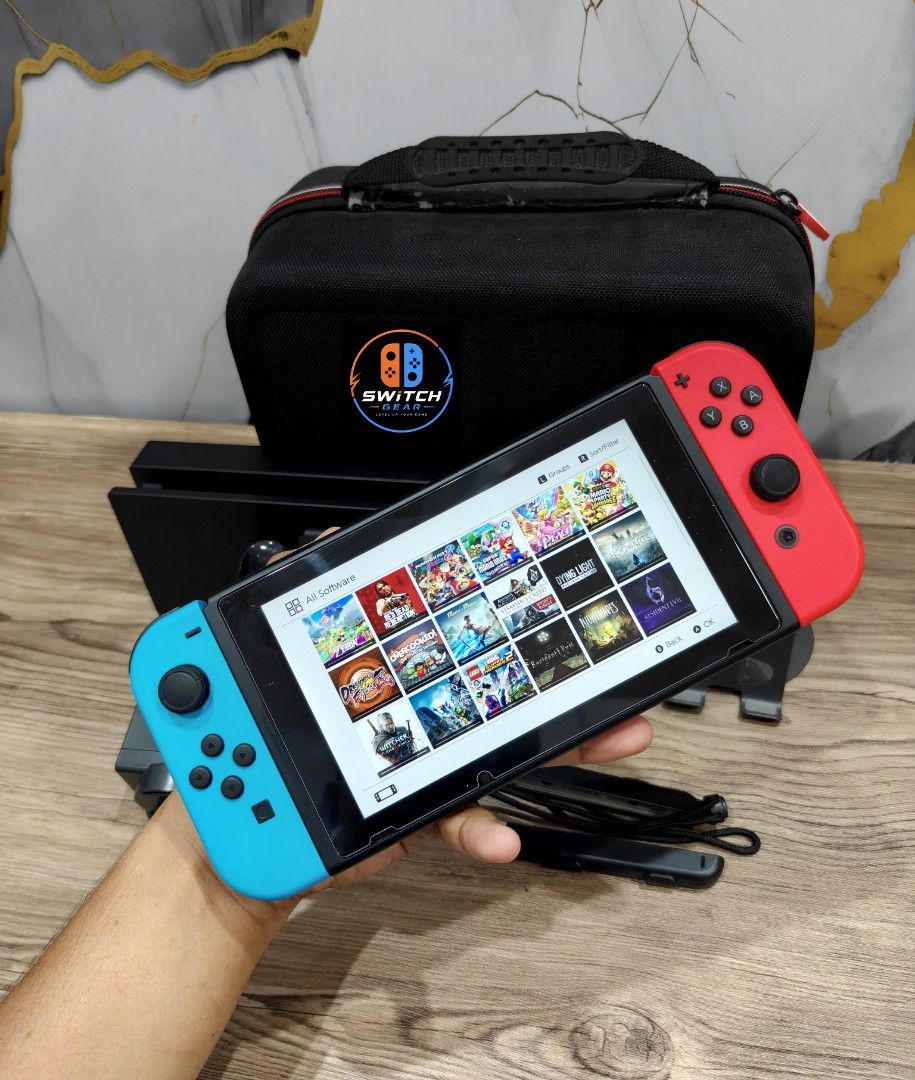 Nintendo Switch V2 with Free Games (Category: Nintendo) located in Manila. Submitted by nswitchgear (Listing ID 1454052635, Image 1). Description: 🎮 𝐅𝐎𝐑 𝐒𝐀𝐋𝐄: 𝐍𝐢𝐧𝐭𝐞𝐧𝐝𝐨 𝐒𝐰𝐢𝐭𝐜𝐡 V2 𝐌𝐨𝐝𝐞𝐥 with Free Games 🛒💰₱8,999 🎮Comes with 8 Accounts with Multiple Shared Game list can be installed no need to buy expensive games for mean time :) 📦 Complete Set: • Nintendo Switch V2 console • Dock • Joy-Con (L & R) • Joy-Con grip • Joy-