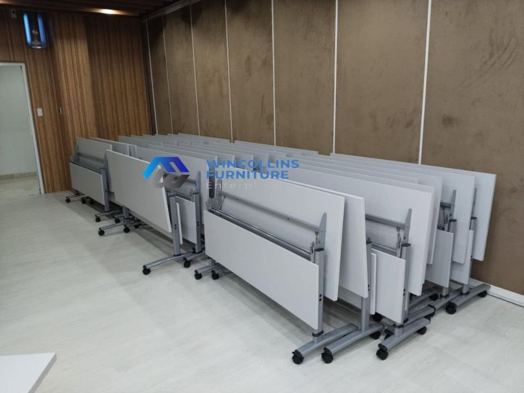 OFFICE TRAINING FOLDABLE COMPUTER TABLE OFFICE FURNITURE (Category: Tables & Sets) located in Caloocan City. Submitted by wincollins34516 (Listing ID 1454062772, Image 2). Description: We offer: ✔️ Customized Reception Table ✔️ Gang Chairs ✔️ L-Shape Executive Table ✔️ 4-Layer Lateral Filing Cabinet ✔️ Conference Tables ✔️ Modular Workstations ✔️ Office Cubicle Partitions ✔️ Office Chairs, Storage Cabinets, and More! ✨ Your trusted partner for qu
