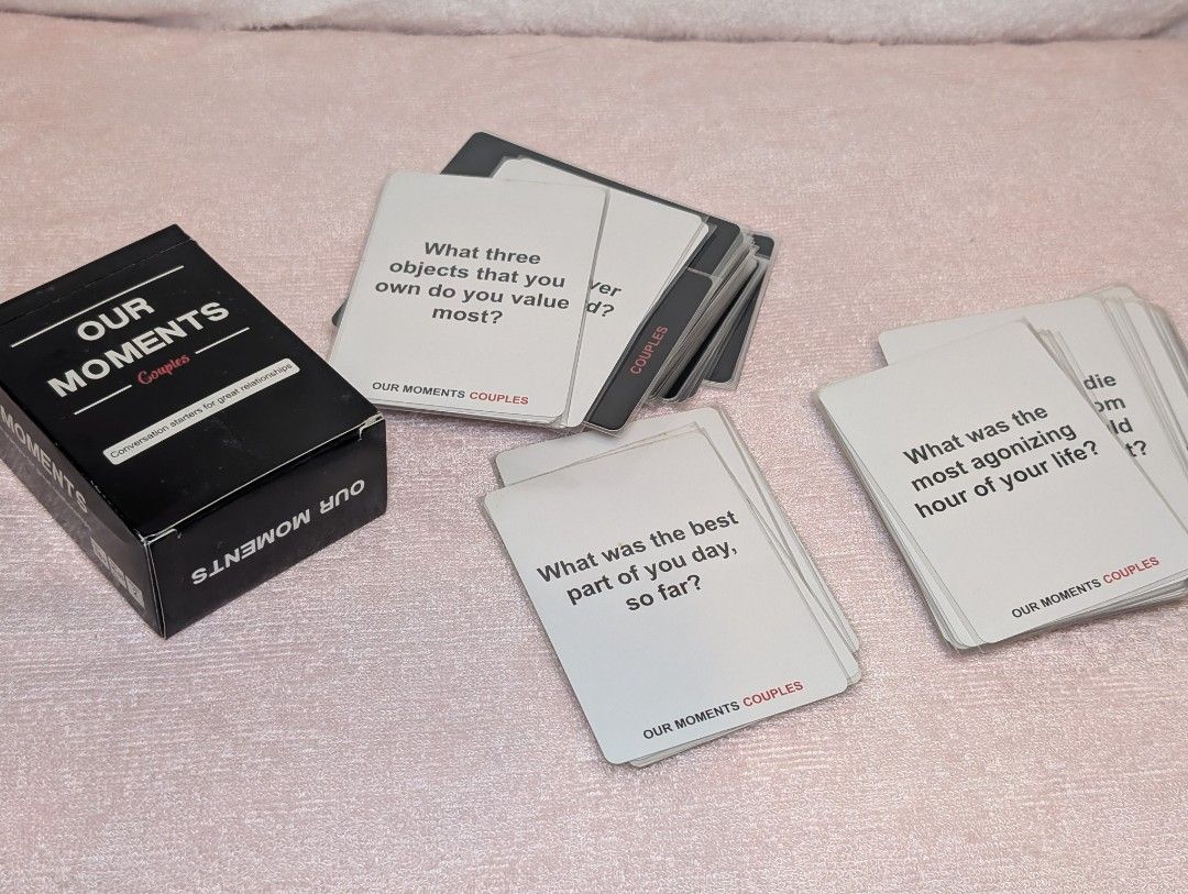 Our Moments Couples Card Game (Category: Board Games & Puzzles) located in Marikina City. Submitted by mrtncdrc (Listing ID 1454118690, Image 2). Description: .