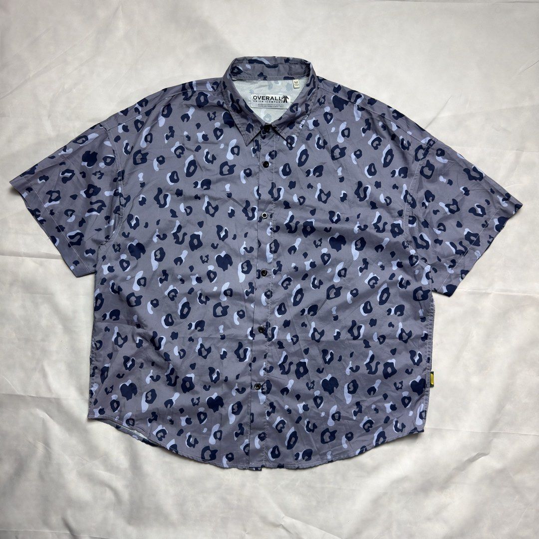 OVERALL UNION CO. - Leopard Print Polo (Category: Formal Shirts) located in Cavite. Submitted by gooditems.cavite (Listing ID 1454108302, Image 1). Description: Size medium on tag 23x27 dimensions Authentic No flaws Excellent condition.