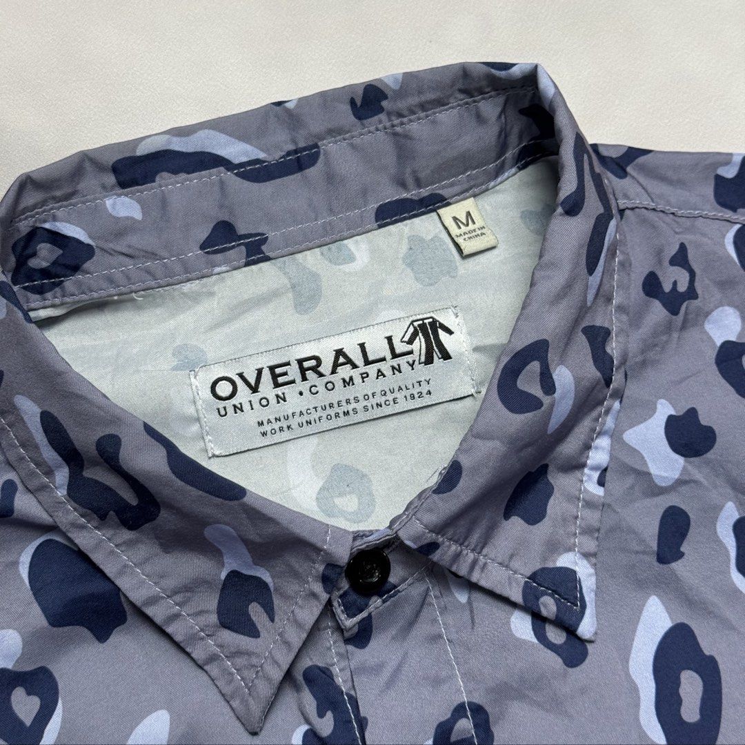 OVERALL UNION CO. - Leopard Print Polo (Category: Formal Shirts) located in Cavite. Submitted by gooditems.cavite (Listing ID 1454108302, Image 2). Description: Size medium on tag 23x27 dimensions Authentic No flaws Excellent condition.
