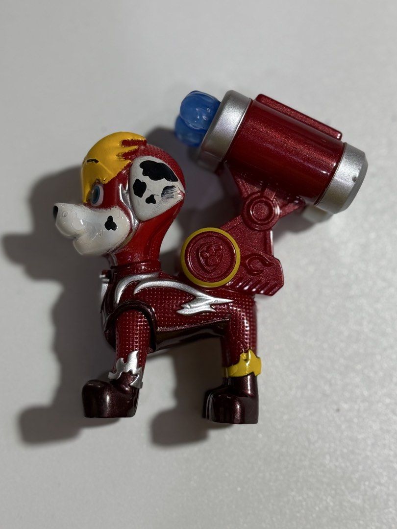 Paw Patrol Hero Mighty Pup - Marshall (Category: Kids Toys) located in San Juan City. Submitted by knickscorner (Listing ID 1454137832, Image 3). Description: Used/ no box / may have some discoloration due to storage (can send more pics) P500 squeeze legs to activate feature I’m happy to answer any inquiries you have about the item. Pass! 😵🙅 when in doubt. Please 🅾️nly make an offer if you are 💯 sure, Otherwise, let’s not waste each other’s t