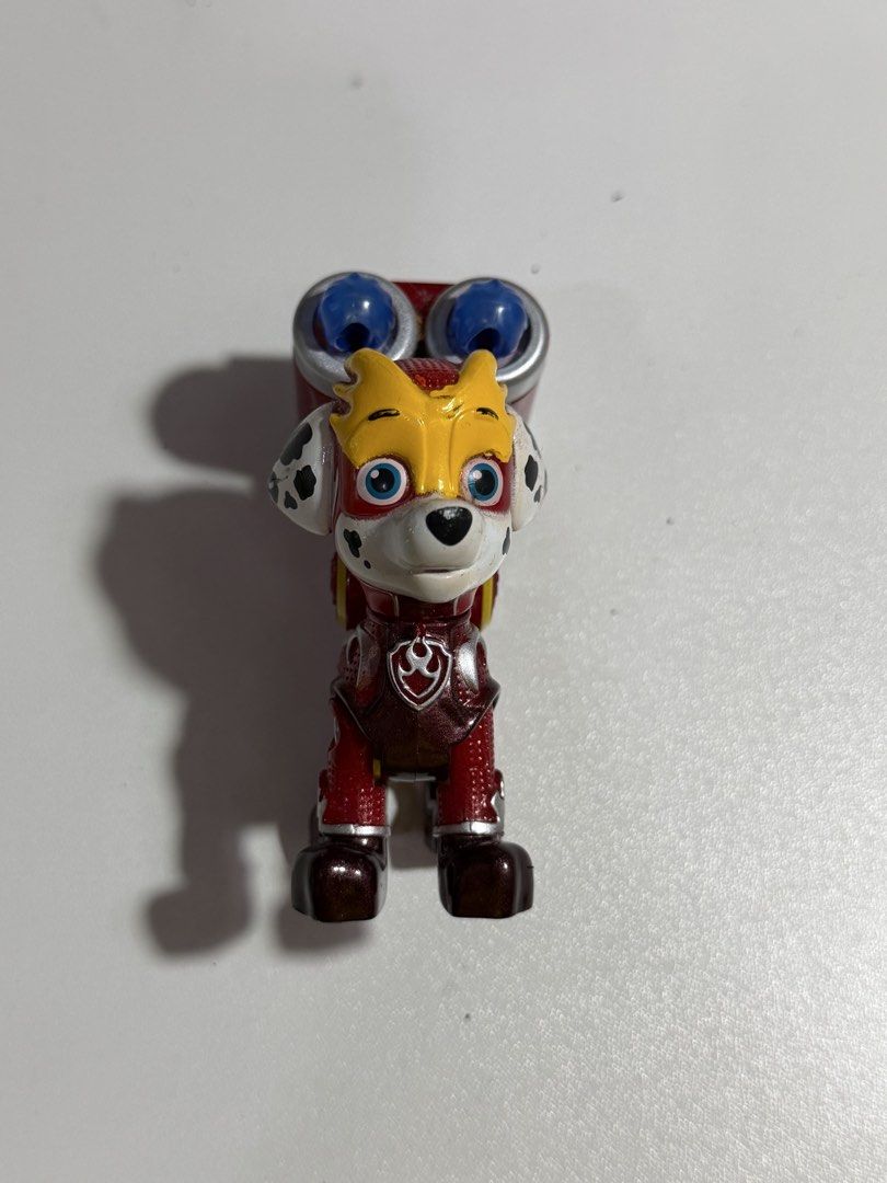 Paw Patrol Hero Mighty Pup - Marshall (Category: Kids Toys) located in San Juan City. Submitted by knickscorner (Listing ID 1454137832, Image 2). Description: Used/ no box / may have some discoloration due to storage (can send more pics) P500 squeeze legs to activate feature I’m happy to answer any inquiries you have about the item. Pass! 😵🙅 when in doubt. Please 🅾️nly make an offer if you are 💯 sure, Otherwise, let’s not waste each other’s t