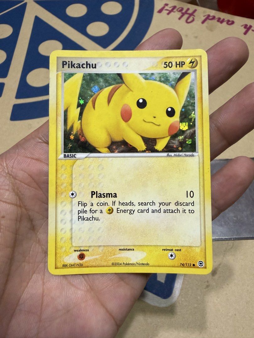 Pokemon Pikachu 74/112 ReverseHolo & Normal Set (Category: Raw Singles) located in Mandaluyong City. Submitted by jeromeeasy (Listing ID 1454150018, Image 2). Description: ‼️Read‼️Read‼️Read‼️ Mint condition Asking price is 14k for both OBO Open for trades sa toys Additional photos upon request Meetup only Mandaluyong loc.