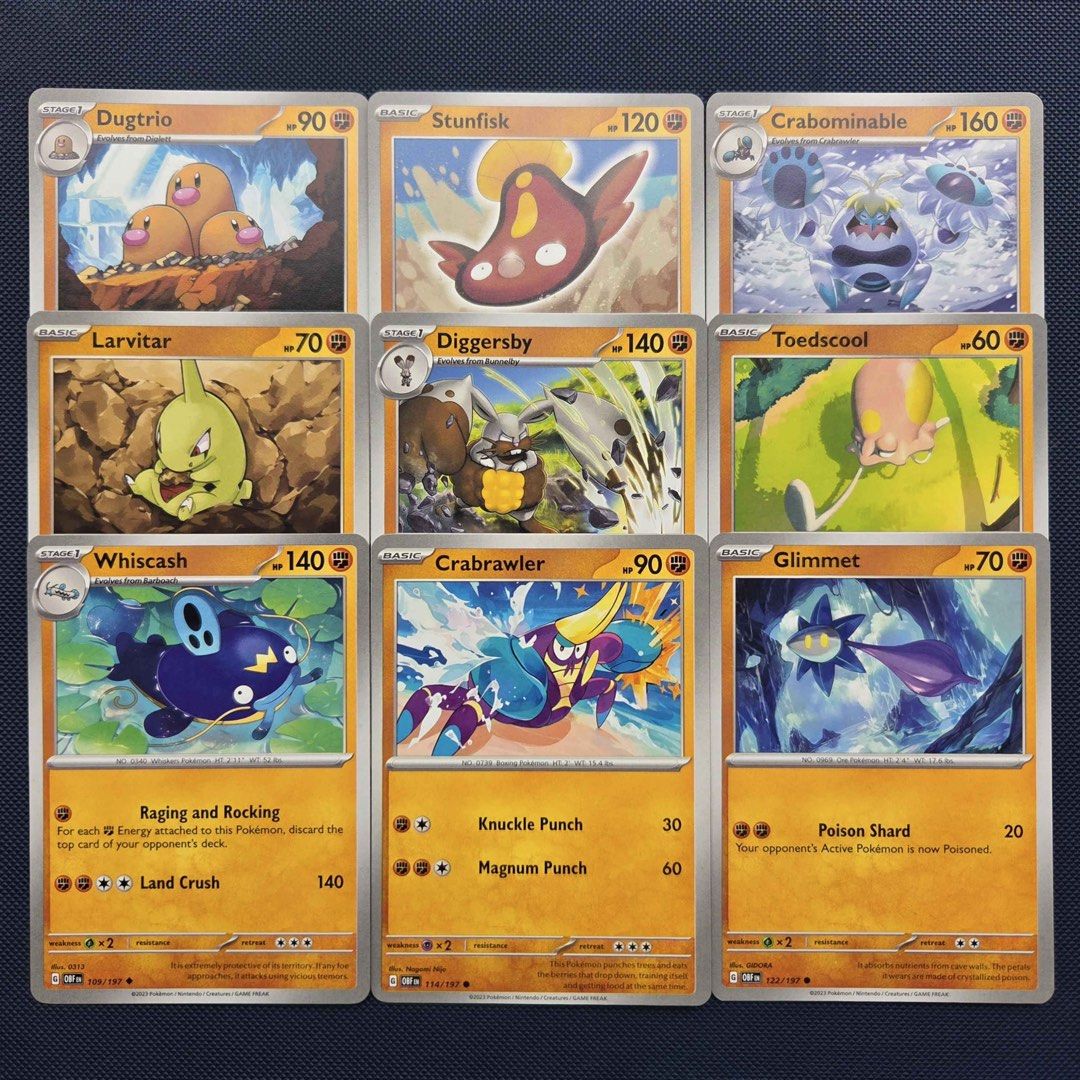 Pokemon Trading Card Game — Obsidian Flames (Category: Raw Singles) located in Manila. Submitted by nicknixx (Listing ID 1454154194, Image 1). Description: ₱20 each 🔥 Common/ Uncommon Visit our FB page — Toy Box Trinkets for more available cards and toys ✨.