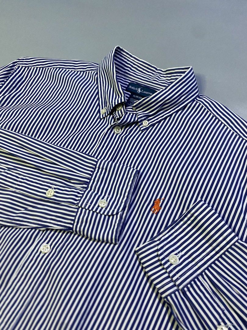 Polo Ralph Lauren Button down Pinstripe Long Sleeve (Category: Formal Shirts) located in Cebu City. Submitted by nardcen (Listing ID 1454041479, Image 3). Description: Dimensions: 20.5 by 29, No issues Pristine Condition .
