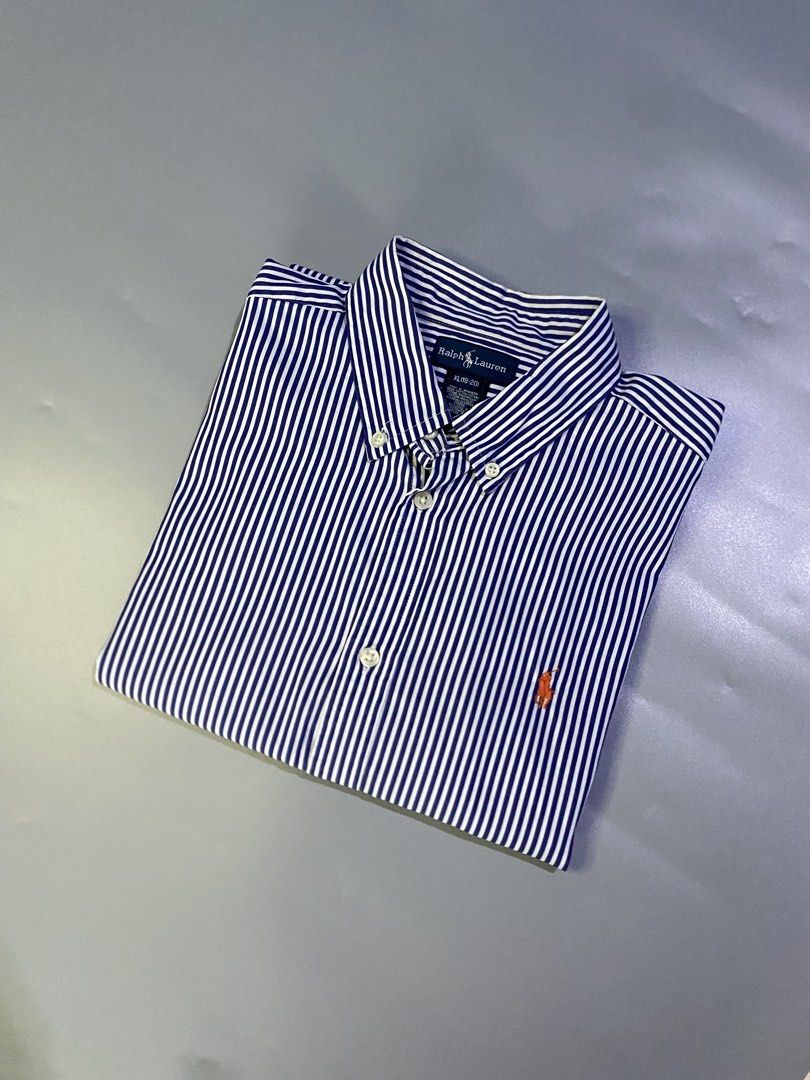 Polo Ralph Lauren Button down Pinstripe Long Sleeve (Category: Formal Shirts) located in Cebu City. Submitted by nardcen (Listing ID 1454041479, Image 2). Description: Dimensions: 20.5 by 29, No issues Pristine Condition .