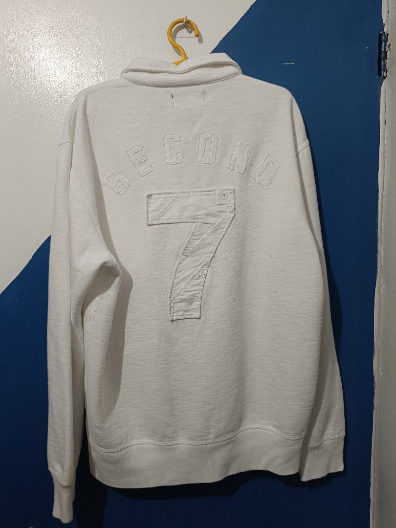 VINTAGE POLO RL HALF ZIP (Category: Coats, Jackets and Outerwear) located in Manila. Submitted by hate9ten (Listing ID 1454130100, Image 3). Description: POLO RL HALF ZIP - WHITE 23X28 NO ISSUE QC LOCATION.