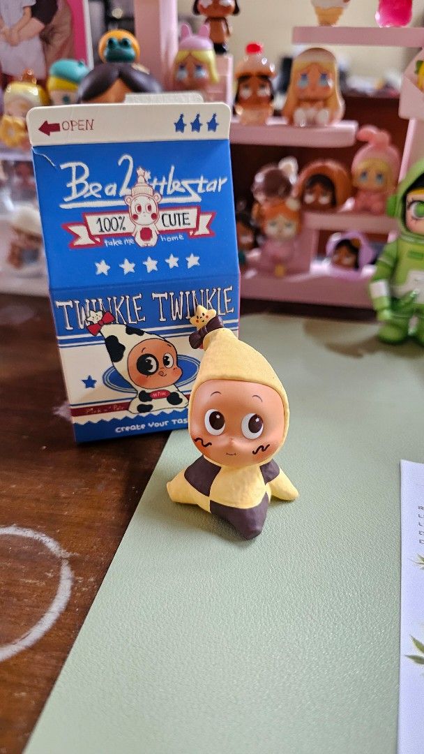 Pop Mart Sweet Bean Twinkle Twinkle Blind Box Figure (Category: Designer & Blind Box Toys) located in Bulacan. Submitted by krixa (Listing ID 1454186158, Image 3). Description: - Sweet Bean figure from Twinkle Twinkle series - Unsealed - Used for display only - Original box included Mode of payment: Maya or Maribank Mode of Delivery: Lalamove (sf c/o buyer) Location: Manila .