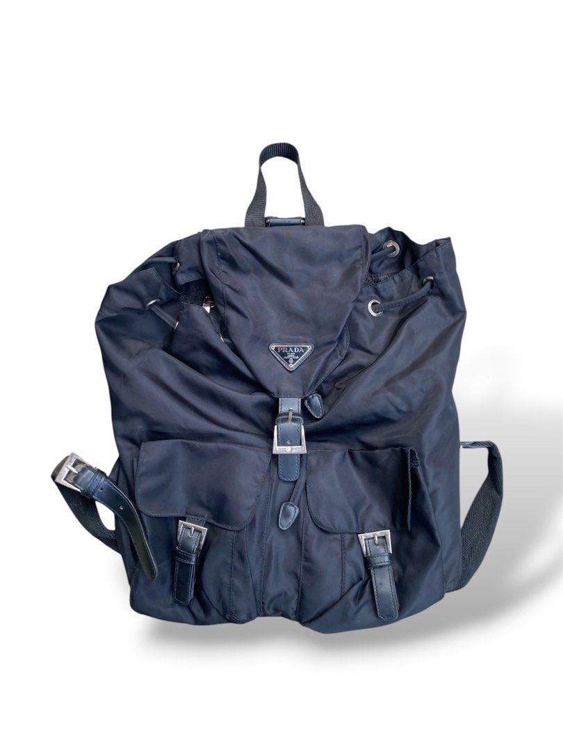 PRADA Re Nylon Recycled Polyamide Backpack Medium Women's Black (Category: Luxury Bags & Wallets) located in Cebu City. Submitted by cozy.thrift (Listing ID 1454058549, Image 1). Description: GALING JAPAN.