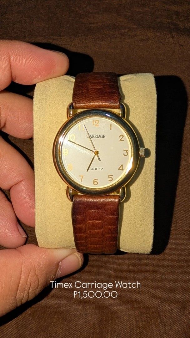 Pre-loved Watches - Citizen, Orient, Timex , Junghans (Category: Men's Watches) located in Quezon City. Submitted by chcbttrnt (Listing ID 1454144032, Image 2). Description: Wala na ba siyang oras sayo??! 🥹😵 Bilhan mo na sya ng relo! ⌚🫶🏻✨ Pre-loved Watches for Sale 🌸 Prices are indicated in each photo 😘 Location: QC near Fisher Mall For inquiries, please send us a message. Reminder: You are dealing with pre-loved/vintage watches. Imperfecti