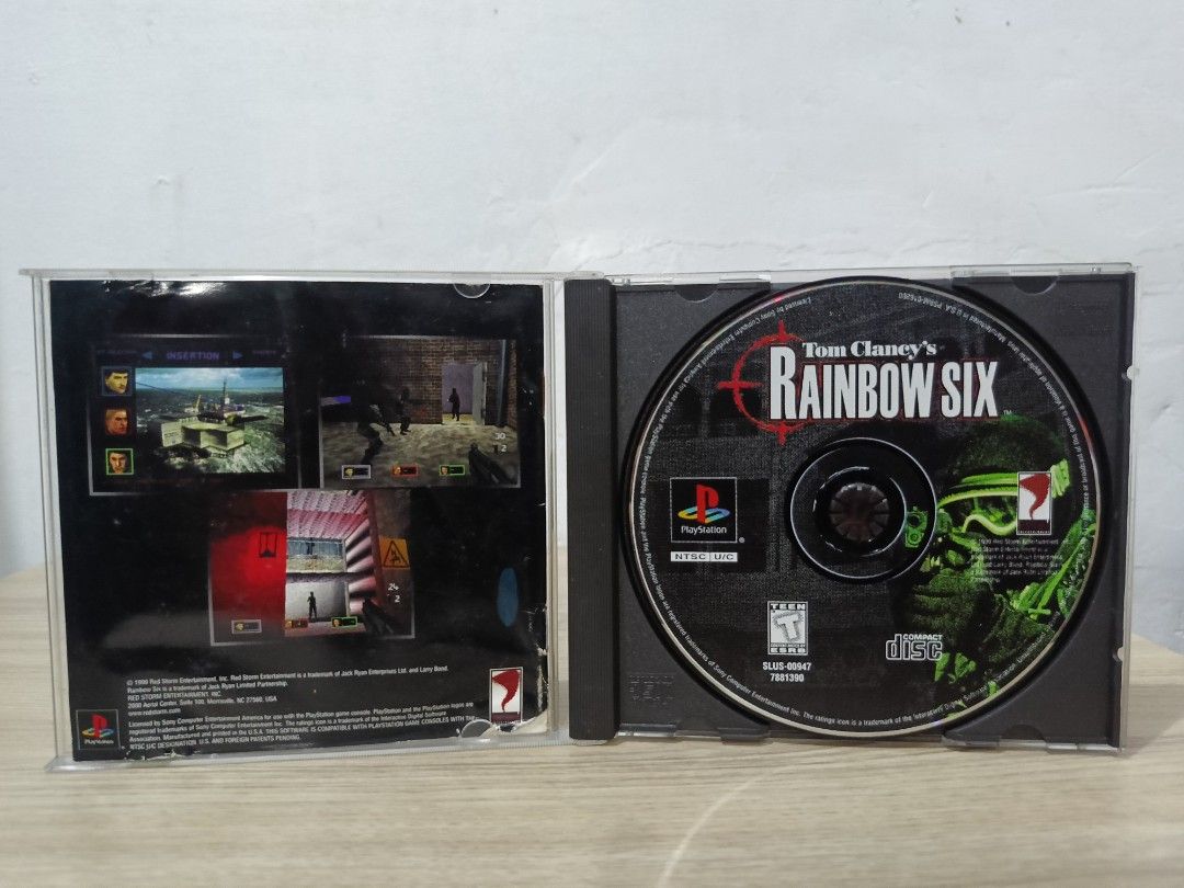 PS1 Rainbow Six (Category: PlayStation) located in Cavite. Submitted by bodega_ni_kiks11 (Listing ID 1454122026, Image 2). Description: Original PS1 Game For Sale tested and working NTSC-U/C (US Version) Rainbow Six (Black Label) with manual, issue no back inlay ₱700 📍Loc: Imus,Cavite 🛵Mode of Delivery: Gogo xpress and J&T 💸Gcash payment ❌No Reservation/No LBC COD/Cop Thanks admin. 😊🙏.