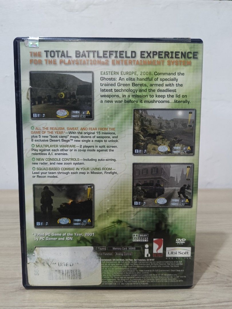 PS2 Tom Claney's Ghost Recon (Category: PlayStation) located in Cavite. Submitted by bodega_ni_kiks11 (Listing ID 1454131895, Image 2). Description: PS2 Game For Sale tested and working NTSC-U/C (US Version) Ghost Recon ₱650 📍Loc: Imus,Cavite 🛵Mode of Delivery: Gogo xpress and J&T 💸Gcash payment ❌No Reservation/No LBC COD/Cop.