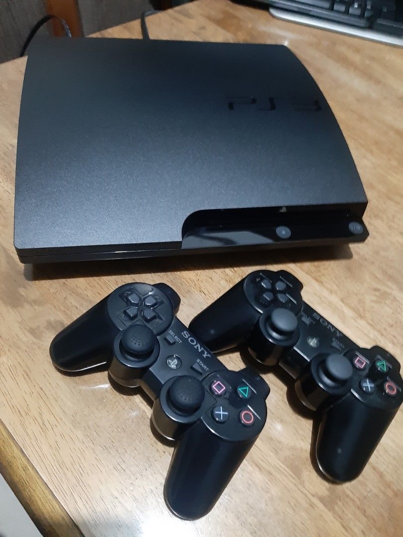 Ps3 slim US version (Category: PlayStation) located in Bacoor. Submitted by Sky10629 (Listing ID 1448416334, Image 1). Description: Ps3 slim US version - 110/220 autovolt CECH 3001A Mint condition - Unmolested 160Gb storage w/ Orig PS3 eye camera *No games installed *No Jailbreak cmos battery for replacement 2x original wireless controller ( 1 Dual Shock, 1 Sixaxis ) 6 Original Games w/ manuals ( See Pics for titles ) PACKAGE INCLUDES 1 PS3 unit 