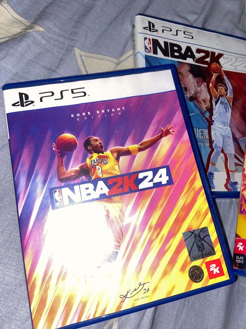 PS5 NBA 2K22, 2K23, 2K24 Games Bundle (Category: PlayStation) located in Manila. Submitted by damnfeelgood_ (Listing ID 1454129316, Image 3). Description: - Bundle includes NBA 2K22, NBA 2K23, and NBA 2K24 Kobe Bryant Edition for PS5. - All game discs are in their original cases. - Ideal for any basketball enthusiast. - Great value when you buy all three together. aspack .