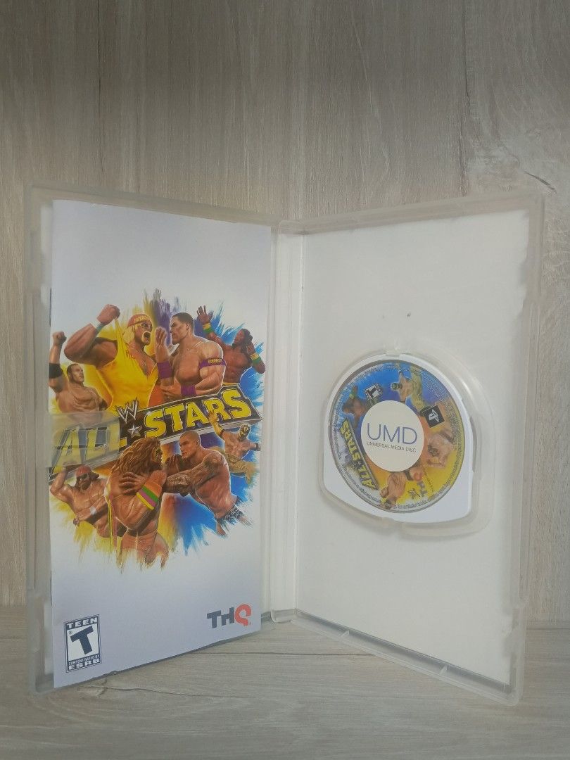 WWE All Stars PSP UMD Game (Category: PlayStation) located in Bauang. Submitted by gamingstation12 (Listing ID 1454027217, Image 2). Description: For Sale PSP UMD Game WWE ALL STARS = Php. 650 Region 1 Complete with Manual Disc Case Condition: 9.5/10 (Mint) Price is Negotiable Good Condition 💯🔥 Working and Tested 💯🔥 "PAYMENT FIRST POLICY" Shipping Accepted Method of Payment GCASH Palawan Express Cash (Upon Meet Up) Method of Delivery / Shippi