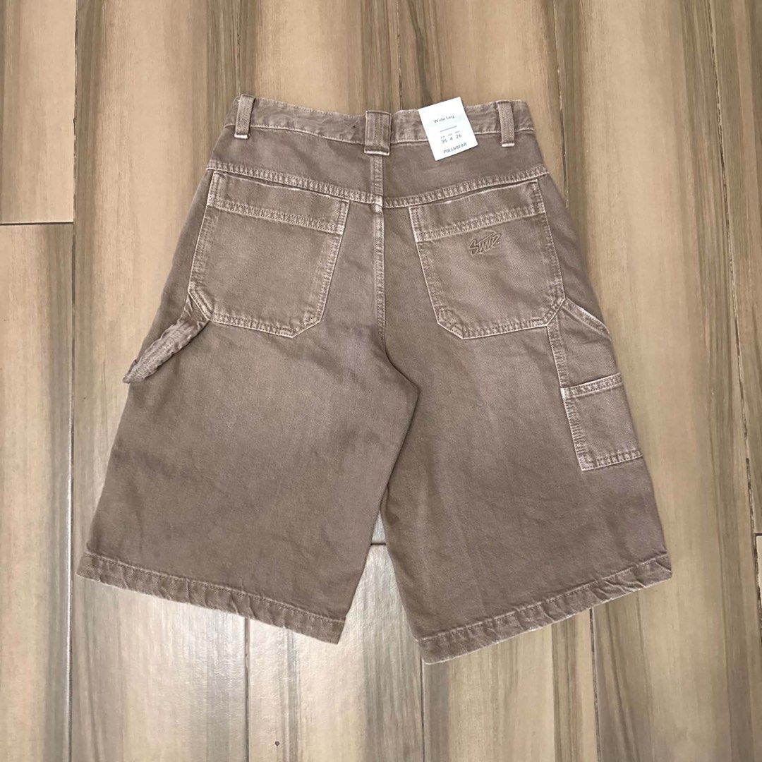 Pull&Bear Wide Leg Brown Jorts (Category: Shorts) located in Batangas. Submitted by shlbyyy (Listing ID 1454094830, Image 2). Description: For Sale‼️‼️ Waist: 30 Length: 24 Hem: 12 Thighs: 13.5 Condition: Brand new‼️ No Issue.