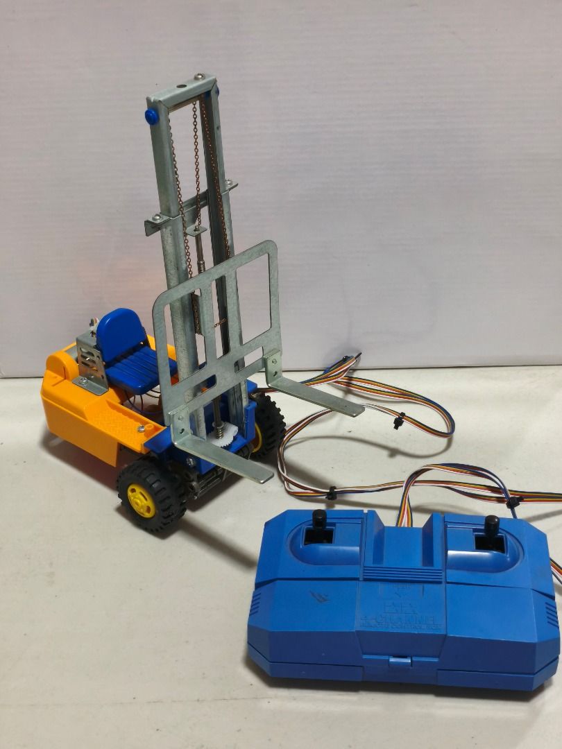 RC Forklift Toy with Remote Control - Tamiya (Category: Remote Control Toys) located in Caloocan City. Submitted by dcollectibles (Listing ID 1454109603, Image 1). Description: - As is Condition, WYSIWYG - Actual Picture posted - Tondo, Manila - Lalamove, LBC (by schedule) - PM for more information - GCash only For more items availability visit us at FB (DEKAI Collectibles) Thank you!.