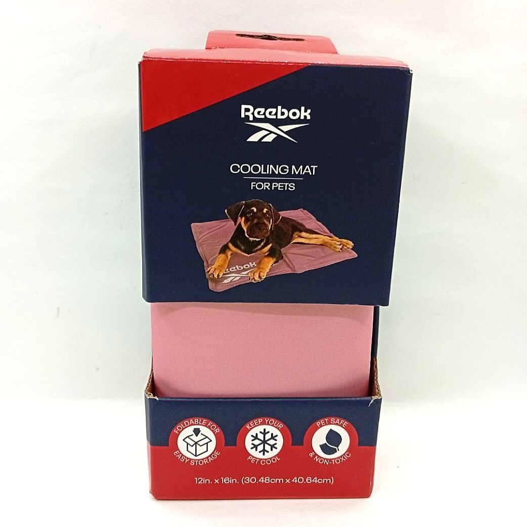 Reebok Pet Dog Cat Cooling Mat (Category: Homes & Other Pet Accessories) located in Imus. Submitted by mostlyvintage (Listing ID 1454168111, Image 1). Description: 🎀 Reebok Cooling Mat for Pets 🎀 ideal for dogs, cats, small animals 🎀 🎀 helps regulate body temperature and keeps pets cool 🎀 🎀 lightweight and foldable for easy storage and travel 🎀 🎀 pet-safe and non-toxic 🎀 🎀 dimensions: 12 inches x 16 inches (30.48cm x 40.64cm) 🎀 🌸 for 