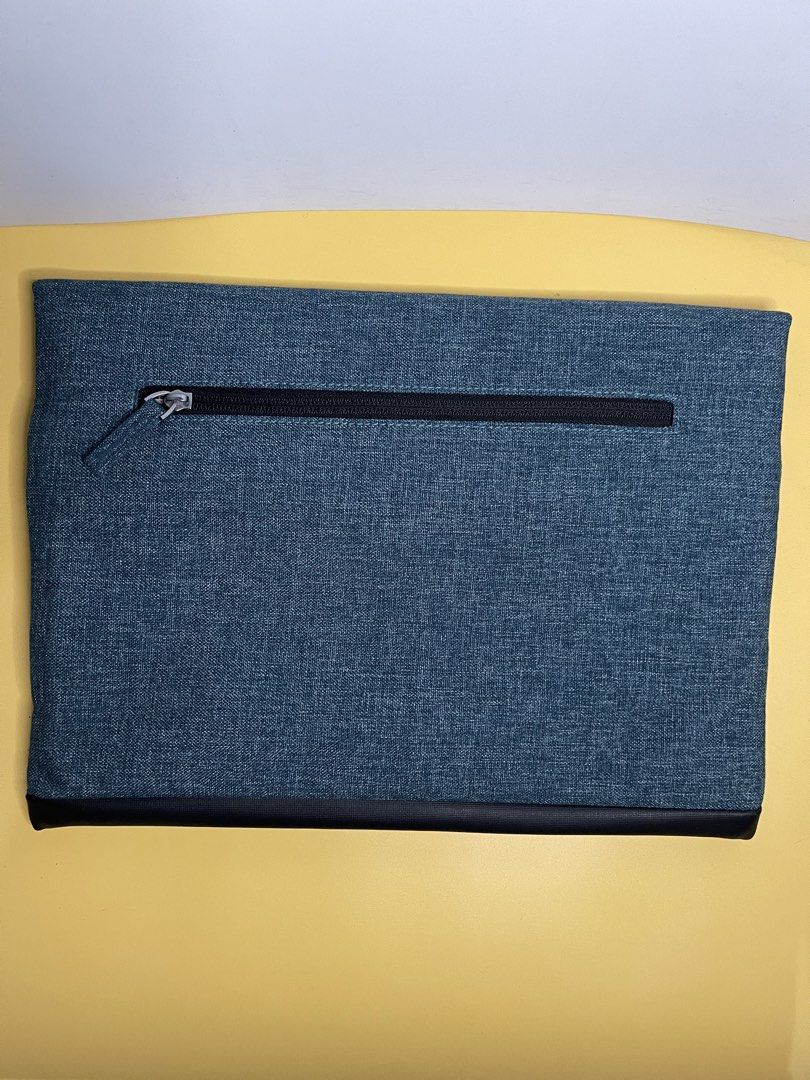 Rivacase Blue Laptop Sleeve Pouch Bag (Category: Laptop Bags & Sleeves) located in Quezon City. Submitted by akismurabels (Listing ID 1454017834, Image 3). Description: Blue Rivacase laptop sleeve. Has a zippered pocket on the back. Interior is lined and padded. Measures approximately 35cm by 25cm. Good for protecting your laptop or tablet. UNUSED/NEW MOP: Gcash MOD: Lalamove/LBC LOC: Quezon City .