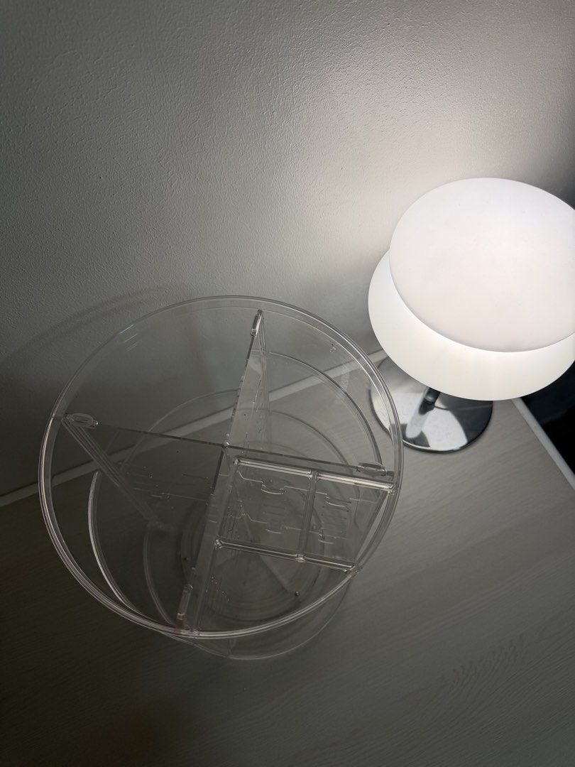 Rotating Makeup Organizer (Category: Storage Boxes & Baskets) located in Manila. Submitted by sade.tm (Listing ID 1454135759, Image 3). Description: - clean and looks new mop: gcash mod: lalamove or jnt.