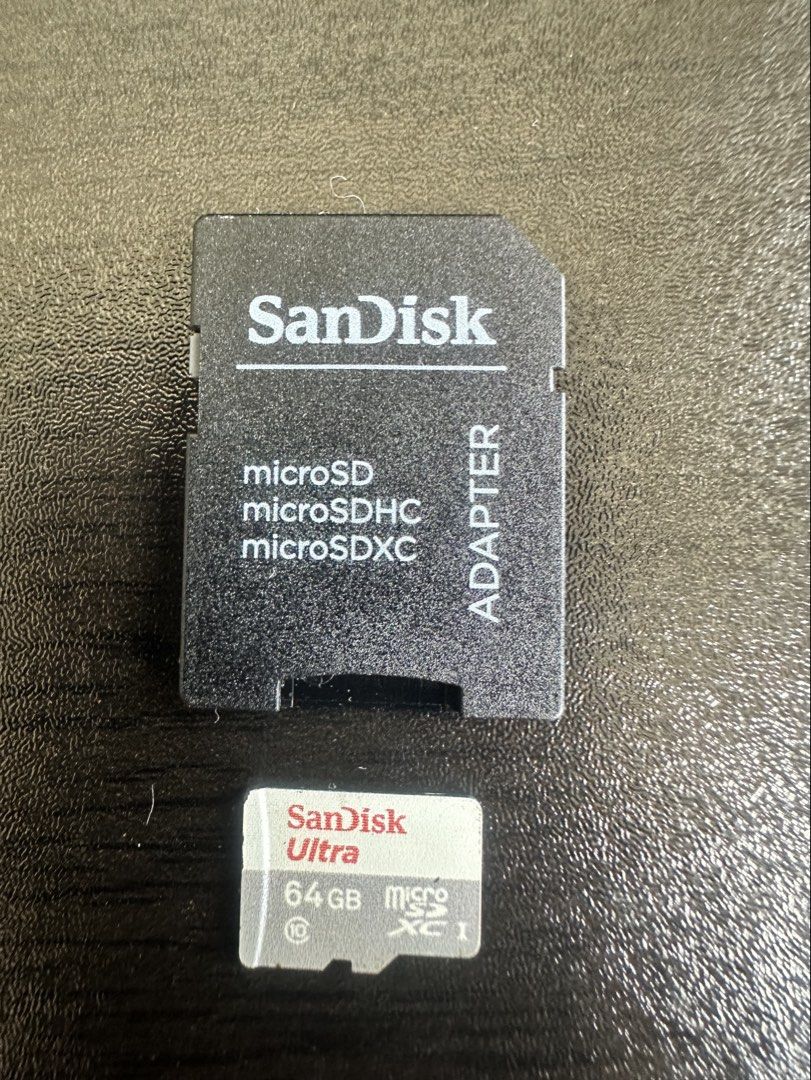 San Disk Ultra 64GB micro SD card XC 1 連 SD adapter （分類：記憶卡）位於 Hong Kong。 由 tacticalbuy 提交（商品編號 1454037944，圖片 1）。簡介： 功能正常 屯門面交或順豐運費到付。