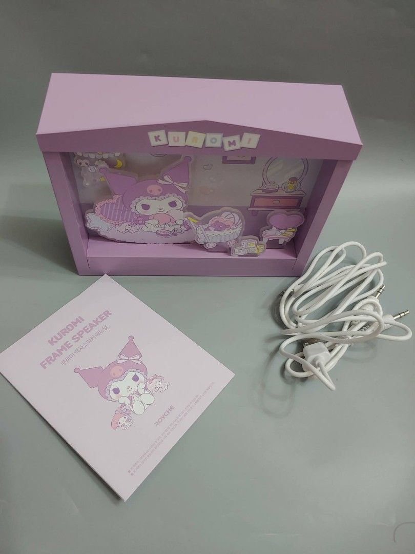 Sanrio Kuromi Frame Speaker Bluetooth AUX TF Card (Category: Designer & Blind Box Toys) located in Pasig City. Submitted by don200 (Listing ID 1454012252, Image 3). Description: Sanrio Kuromi Bluetooth Picture Frame Speaker Acrylic Mood Light 🔎unused / in good condition as new with box Memory card playback function: Memory card playable. Power consumption: 3W Bluetooth Availability: Bluetooth Enabled Speaker Type: Bluetooth & Wireless Speaker Us