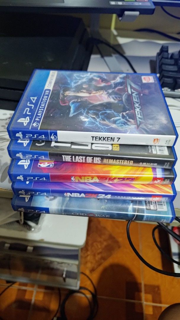 Sony PlayStation 4 Pro 1TB Console with Games (Category: PlayStation) located in Dagupan City. Submitted by jjjjjjj.c (Listing ID 1454068332, Image 3). Description: For Sale or Swap offer lang - Sony PlayStation 4 Pro 1TB Console - Includes Original Box, 2 controllers - Games Included: Tekken 7, The Last of Us Remastered, NBA 2K24, God of War - Good Working Condition - Ready for a new owner!.