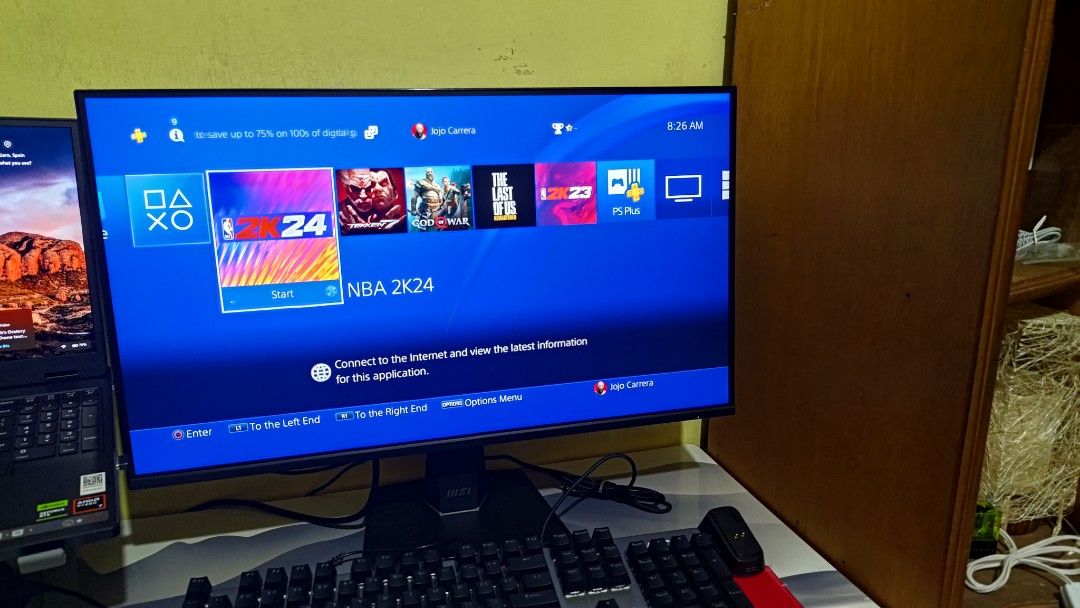 Sony PlayStation 4 Pro 1TB Console with Games (Category: PlayStation) located in Dagupan City. Submitted by jjjjjjj.c (Listing ID 1454068332, Image 2). Description: For Sale or Swap offer lang - Sony PlayStation 4 Pro 1TB Console - Includes Original Box, 2 controllers - Games Included: Tekken 7, The Last of Us Remastered, NBA 2K24, God of War - Good Working Condition - Ready for a new owner!.
