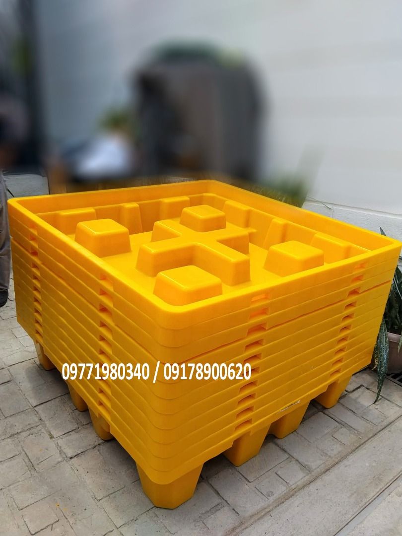 spill pallet 4 drums (Category: Construction & Building Materials) located in Marikina City. Submitted by irene.00999 (Listing ID 1454055813, Image 1). Description: spill pallet 4 drums spill pallet 2 drums yellow with black grate.