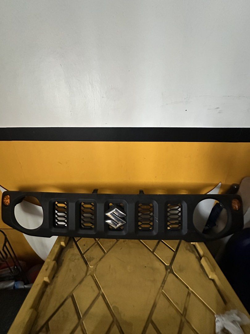 Suzuki Jimny Front Grille (Category: Body Parts and Accessories) located in San Juan City. Submitted by gmachine (Listing ID 1454082050, Image 1). Description: Front grille for Suzuki Jimny 2025 Meetup: San Juan City.