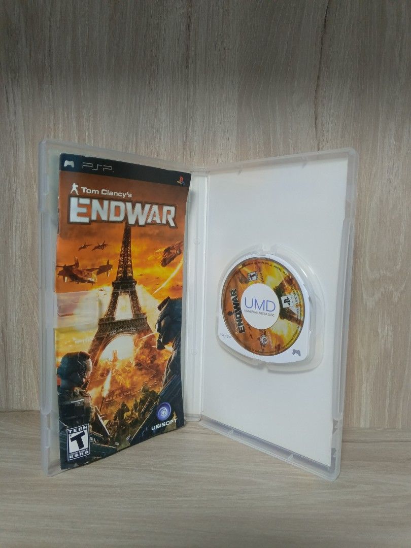Tom Clancy's Endwar PSP UMD Game (Category: PlayStation) located in Bauang. Submitted by gamingstation12 (Listing ID 1454186659, Image 2). Description: For Sale PSP UMD Game Tom Clancy's End War = Php. 550 Region 1 Complete with Manual Disc Case Condition: 9.8/10 (Near Mint) Price is negotiable Good Condition 💯🔥 Working and Tested 💯🔥 "PAYMENT FIRST POLICY" Shipping Accepted Method of Payment GCASH Palawan Express Cash (Upon Meet Up) Method of