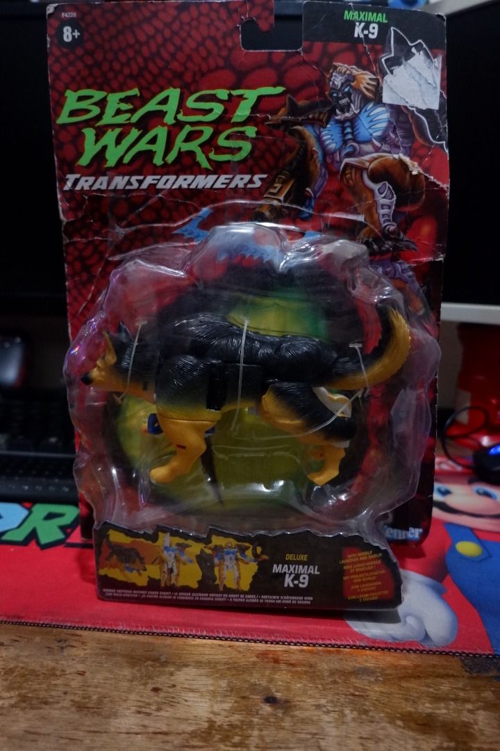 Transformers Beast Wars Maximal K-9 Dog Action Figure (Category: Action & Battle Toys) located in Malabon City. Submitted by jayveetotz (Listing ID 1454034049, Image 2). Description: - Beast Wars Transformers Maximal K-9 action figure - Features the dog character design - Comes in original packaging - Ideal for Transformers collectors -Damage Package box.