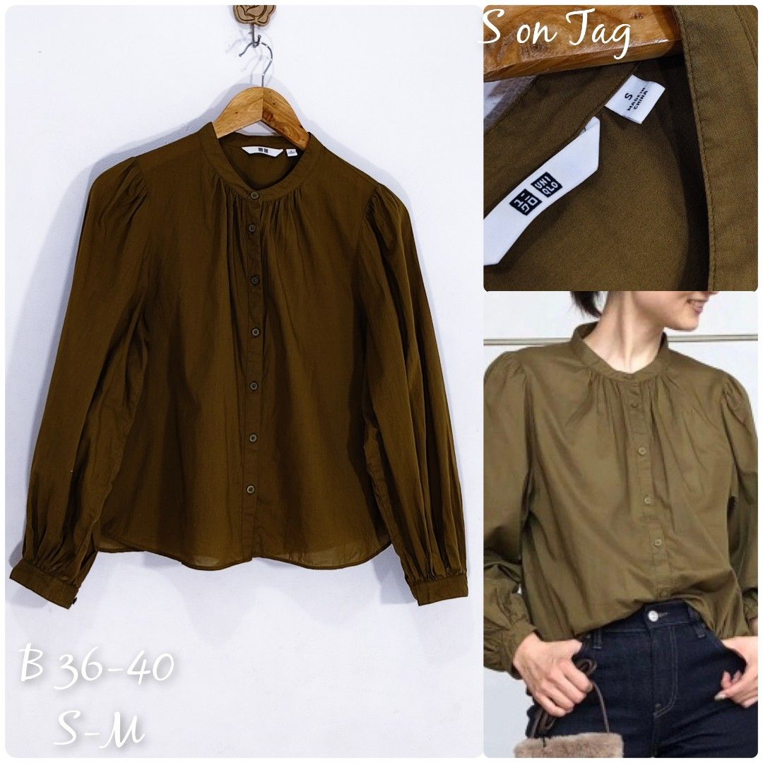 Uniqlo Tops (Category: Longsleeves) located in Marikina City. Submitted by closetessentials07 (Listing ID 1454026858, Image 1). Description: B 36-40 S - M.