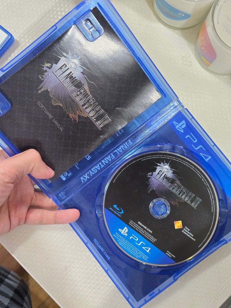 Used - Final Fantasy XV (PS4) (Category: PlayStation) located in Cainta. Submitted by quicktree_75c2c5 (Listing ID 1454022467, Image 2). Description: Final Fantasy XV for PlayStation 4 - can also be played in PS5 - with manual in CD case location: Cainta, BGC, or Makati by schedule.