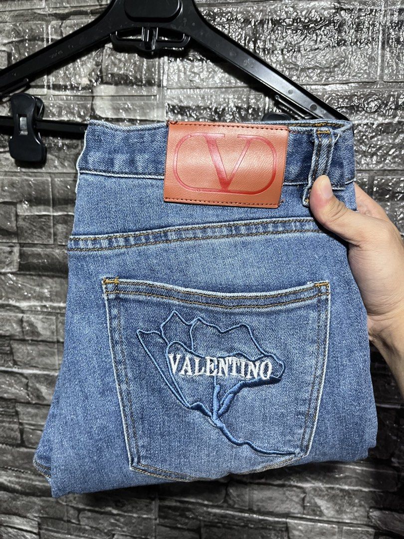 Valentino Denim Jeans Embroidered Design (Category: Jeans) located in Manila. Submitted by flex_curation (Listing ID 1448041933, Image 1). Description: 34W 39L IN VERY GOOD CONDITION AND IN PRESENTABLE CONDITION BACOOR CAVITE LOC.