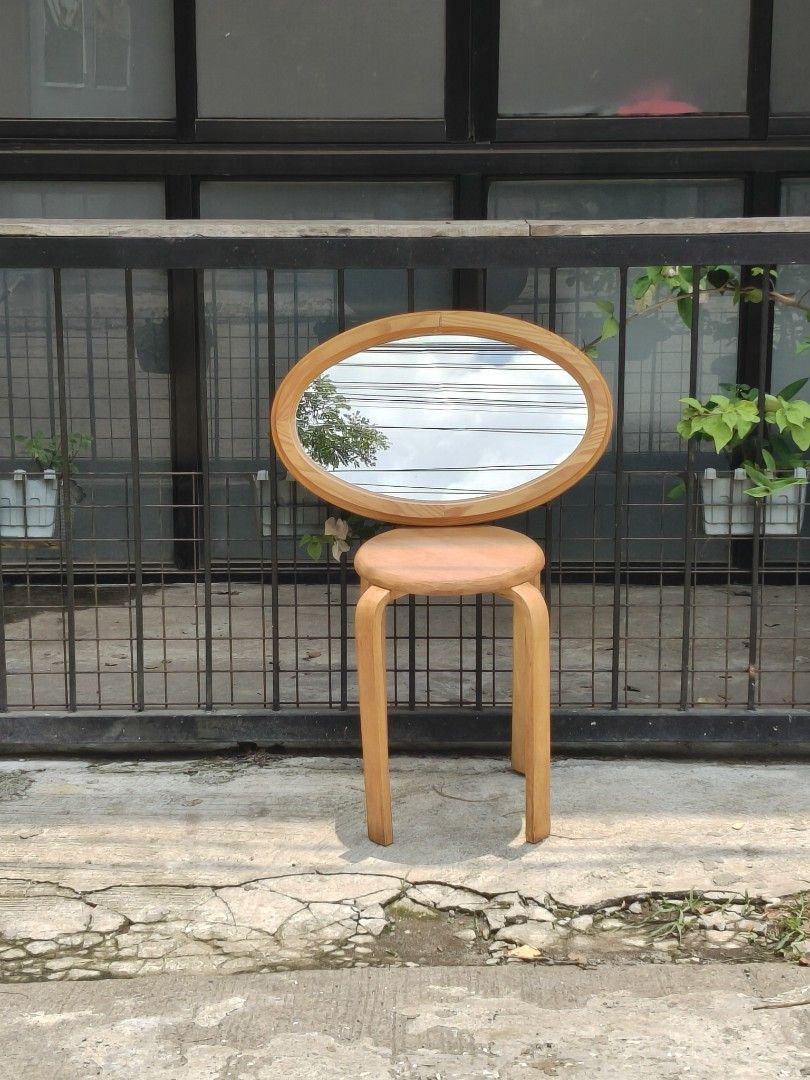 Wall mirror can be horizontal or vertical (Category: Mirrors) located in Cavite. Submitted by yourownspace.tgyty (Listing ID 1454012020, Image 2). Description: solid wood mirror, has holes for both vertical and horizontal hanging wood details in photos.