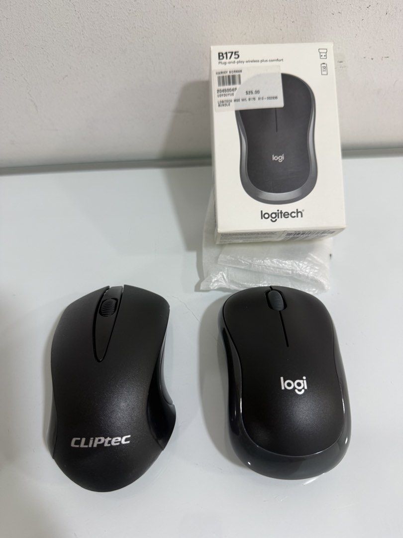 wireless mouse (Category: Mouse & Mousepads) located in Singapore. Submitted by cindyz88 (Listing ID 1454055844, Image 1). Description: logi for $8 CLiPteC for $6.