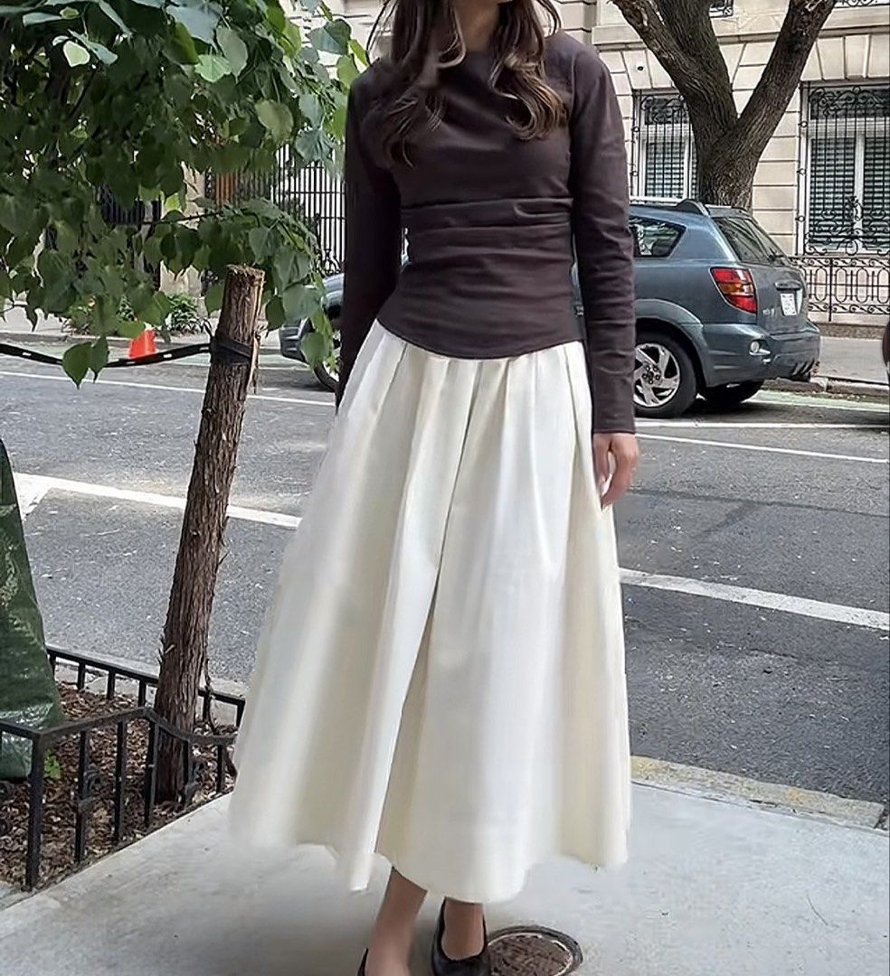 Zara Draped Top in dark aubergine (Category: Announcements) located in Davao. Submitted by quickootd (Listing ID 1454007588, Image 2). Description: zara draped top in small when worn already posted also available in black super elegant in good quality, skirt also available dm me if interested .