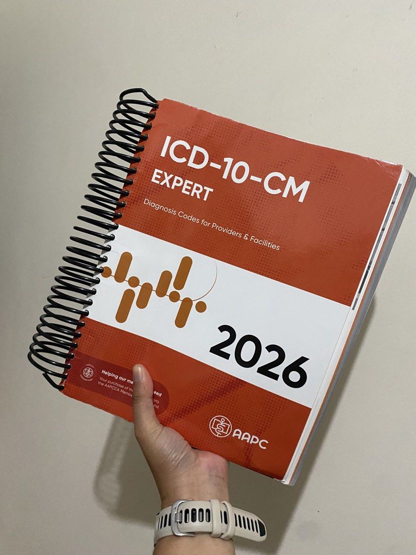 AAPC 2026 ICD-10-CM Expert medical coding book (Category: Textbooks) located in Manila. Submitted by k0pimonster (Listing ID 1454306533, Image 1). Description: From Amazon, unused.