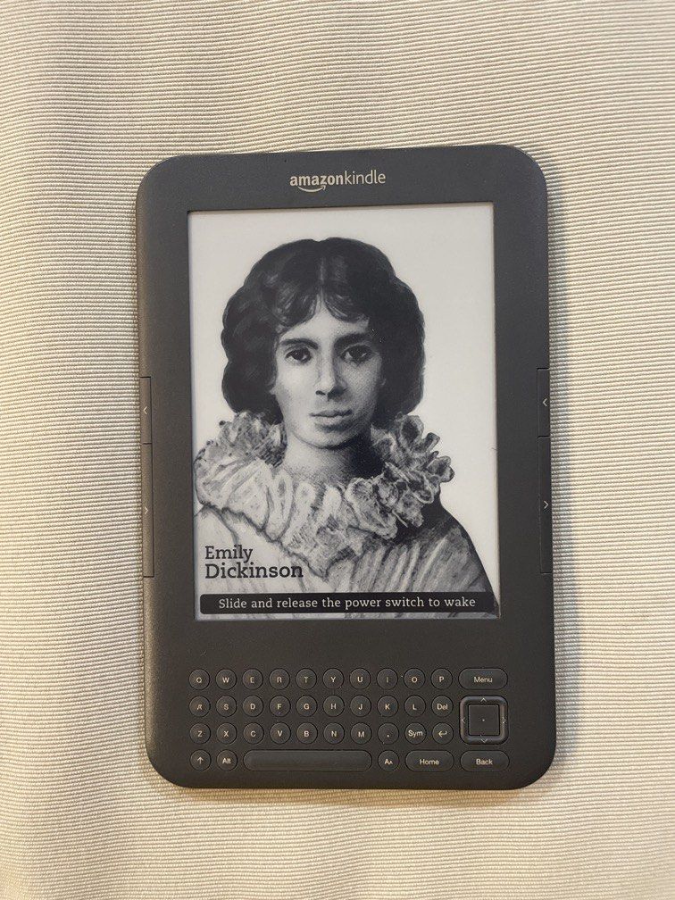 Amazon Kindle Keyboard — 3rd Generation E-Reader (Category: E-Readers) located in Las Pinas. Submitted by yourneighbortotoro (Listing ID 1454326732, Image 1). Description: Amazon Kindle Keyboard — 3rd Generation E-Reader ✨ Classic Kindle design with physical keyboard and E-ink display for timeless reading comfort. 📚 Perfect for collectors of vintage tech, book enthusiasts, and Kindle fans who love tactile controls 🔹 Brand: Amazon 🔹 Model: Kind