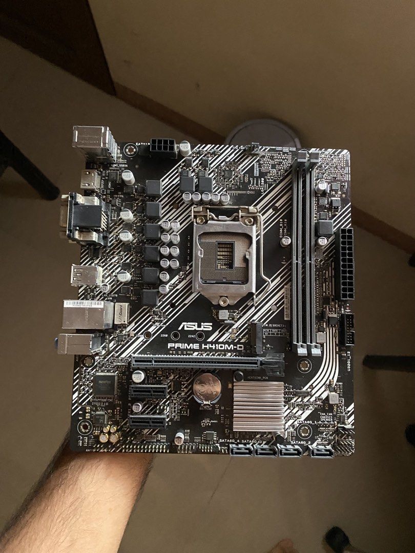 ASUS PRIME H410M-D Motherboard (Category: Computer Parts) located in Caloocan City. Submitted by papitobro (Listing ID 1454199436, Image 1). Description: Negotiable - ASUS PRIME H410M-D Motherboard - Micro-ATX Form Factor - Ideal for Budget PC Builds or Upgrades - Multiple SATA Ports for Storage Expansion - Supports M.2 SSDs for Faster Performance - Feel free to ask any questions!.