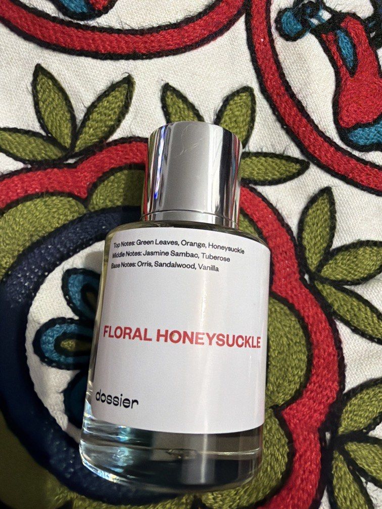 Authentic Dossier Floral Honeysuckle 50ml (Category: Fragrance & Deodorants) located in Manila. Submitted by pachoooli (Listing ID 1454304158, Image 2). Description: NO BOX.